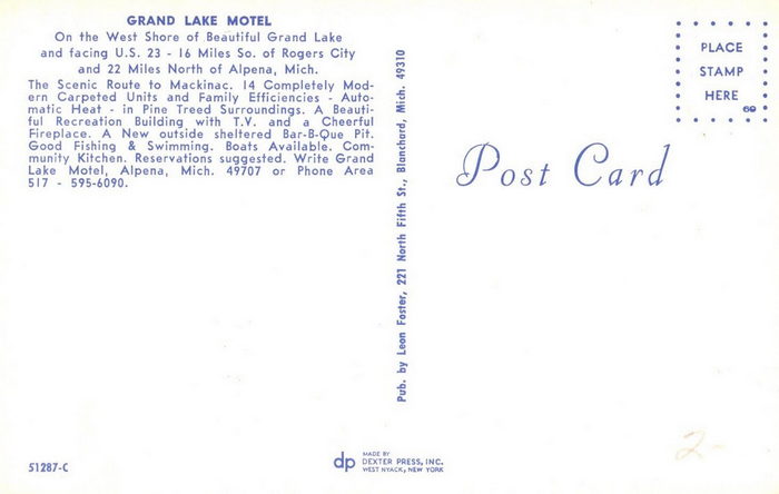 Grand Lake Resort (Grand Lake Motel) - Old Postcard